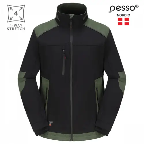 Workwear Jacket Pesso Titan Flexpro 125, green chaki DS125Z 1.webp