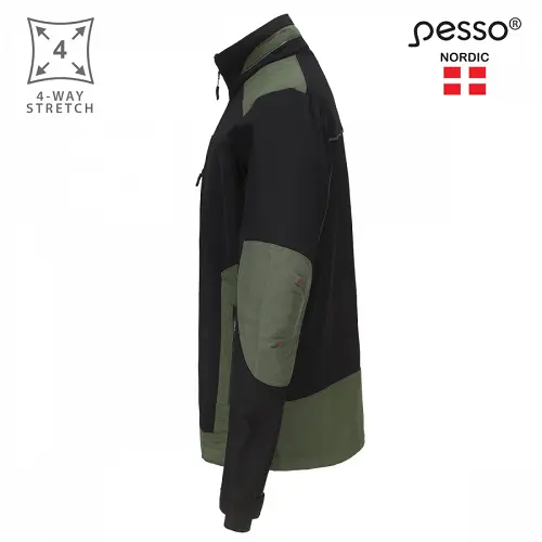 Workwear Jacket Pesso Titan Flexpro 125, green chaki DS125Z 33.webp