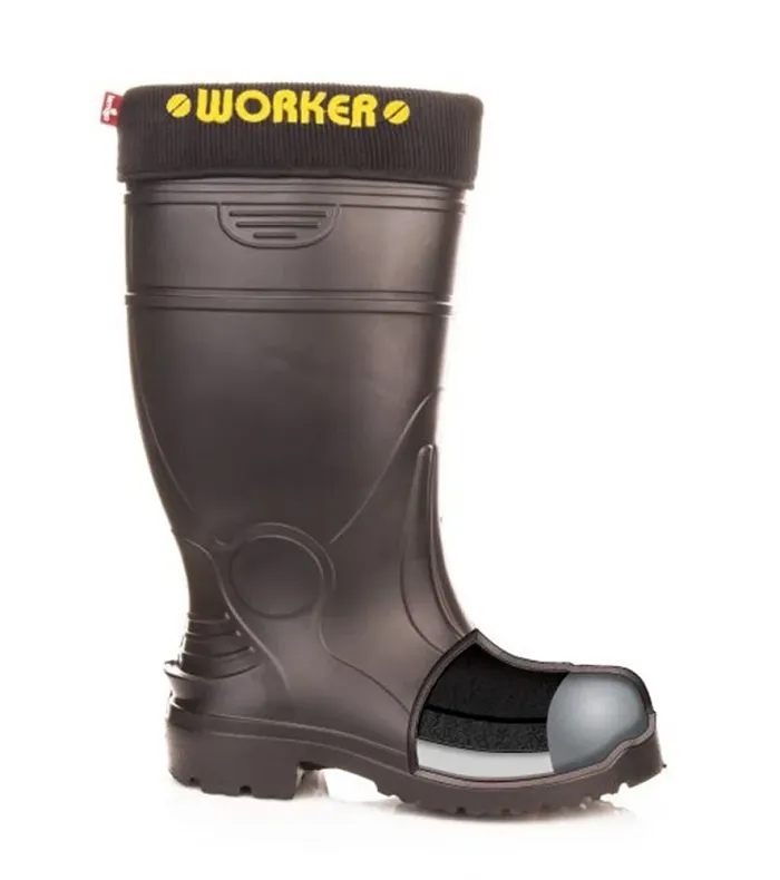 Drošības EVA gumijas zābaki Lemigo Worker 899 S5 Safety PU boot raint protection 2.webp