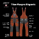 DP125R Workwear Bibpants Pesso Titan Flexpro, grey  work zone 1 puskombinezons 3.webp