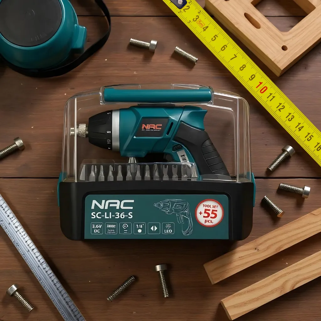 3.6V Cordless Screwdriver with 55 accessories 4.webp