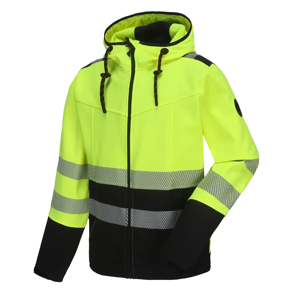 Ripstop Softshell Jacket Pesso LEO, black/yellow (S)