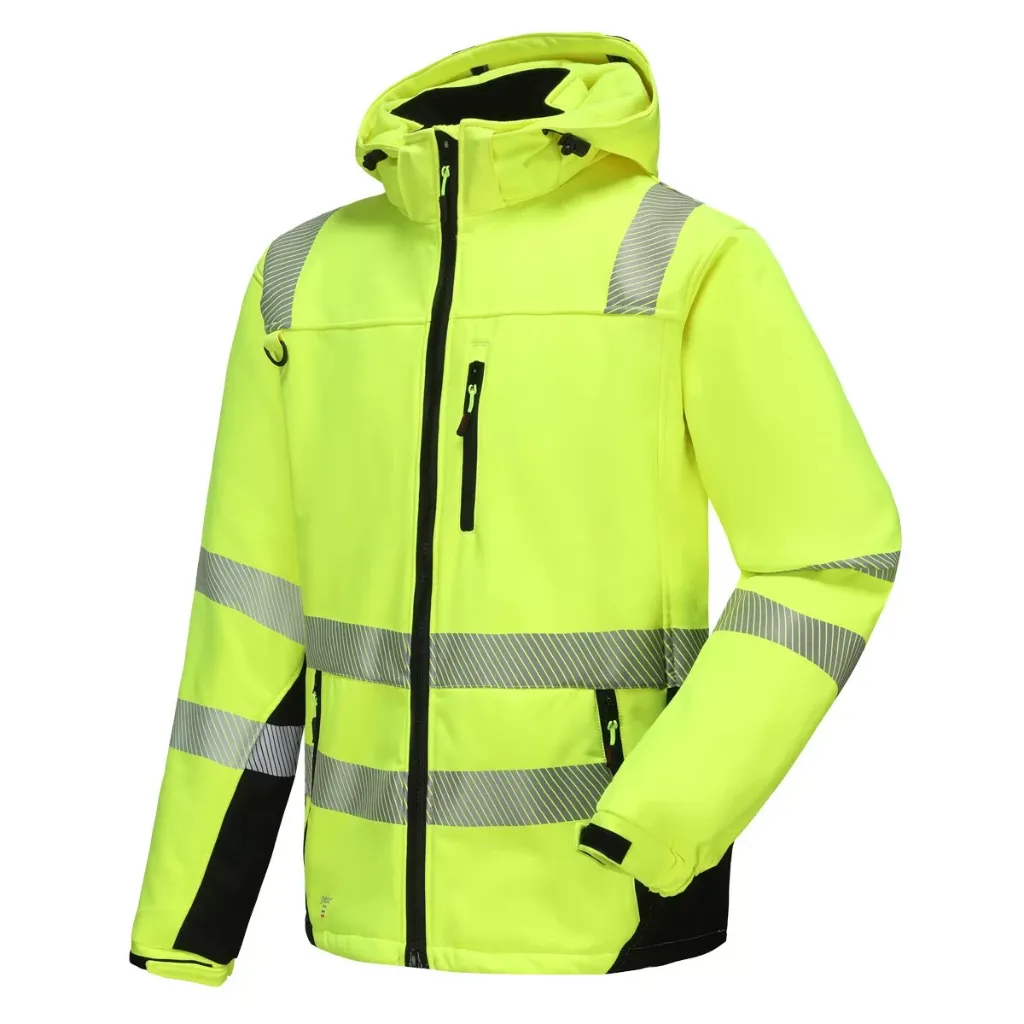 Hi-Vis softshell Jacket Pesso Calgary, yellow (M)