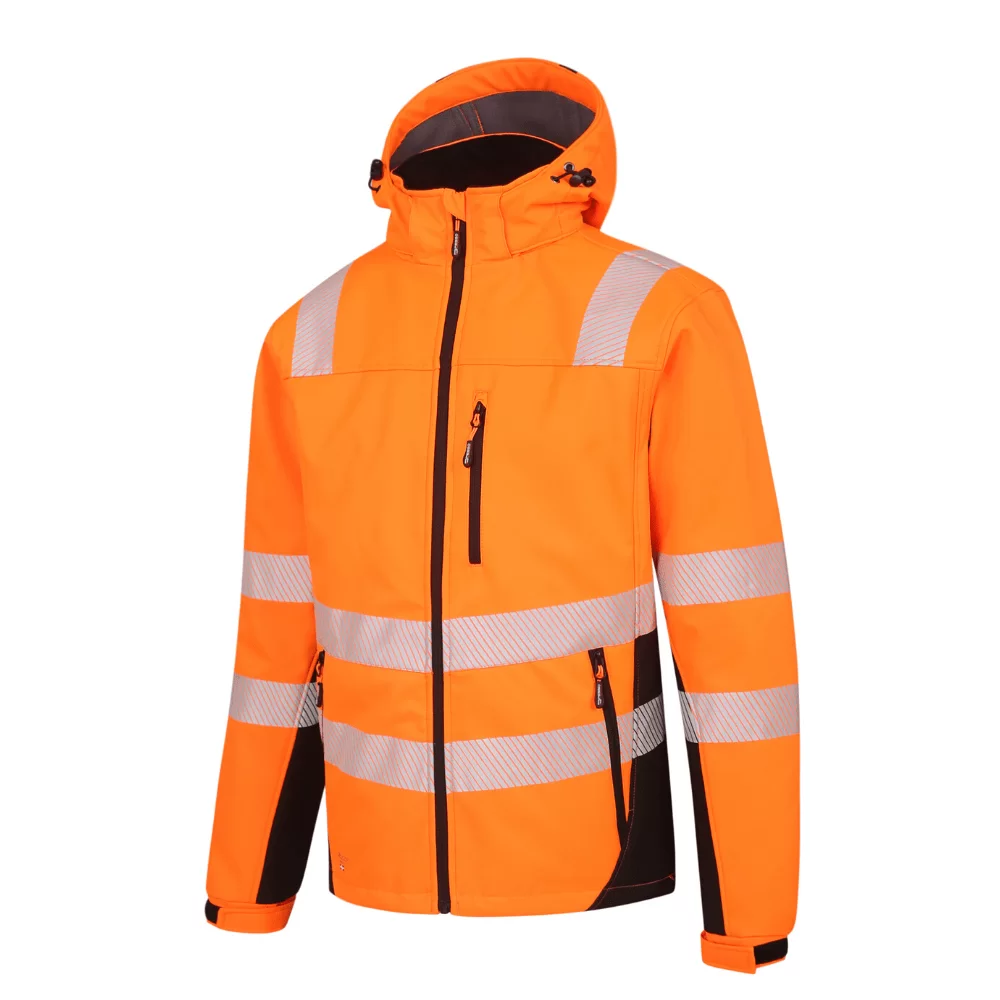 Hi-Vis softshell Jacket Pesso Calgary, orange (S)
