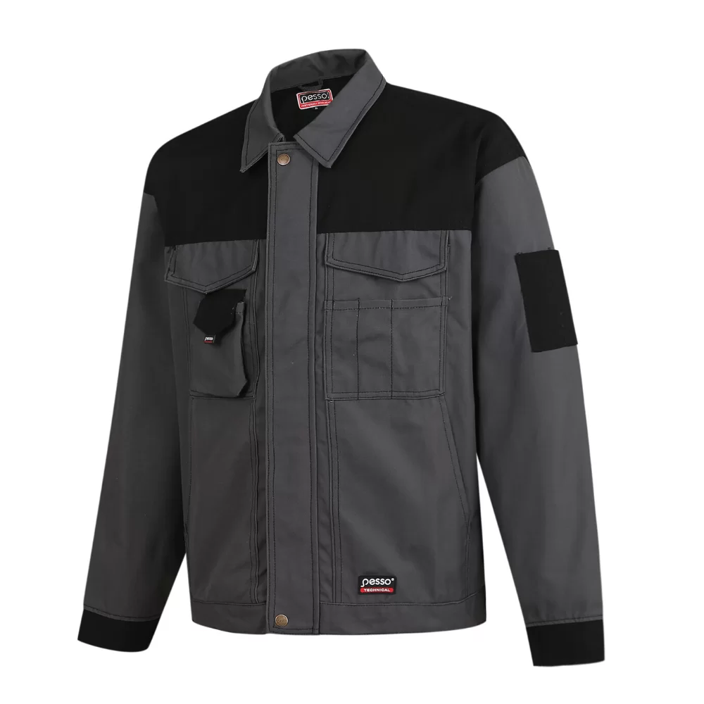 Workwear Jacket Canvas Pesso DSCP, grey (S)