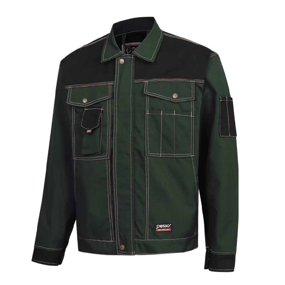 Workwear Jacket Canvas Pesso DSCZ, green (S)