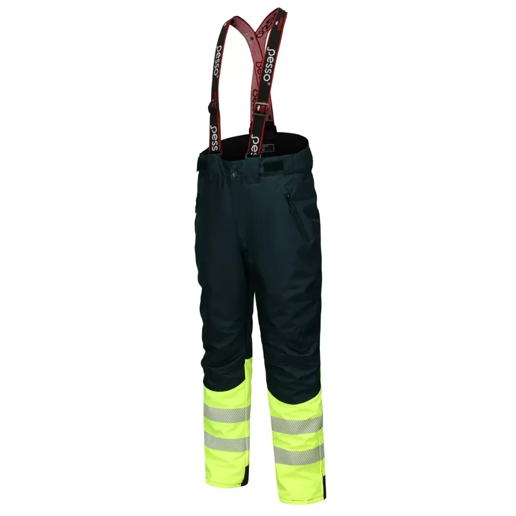 Winter Trousers Pesso Barnabi_HVM, navy/yellow (S)