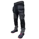 Darba bikses Pesso TITAN Flexpro 126 pelēkas ar melnu