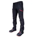 Softshell siltinātas darba bikses PESSO Nebraska – melnas