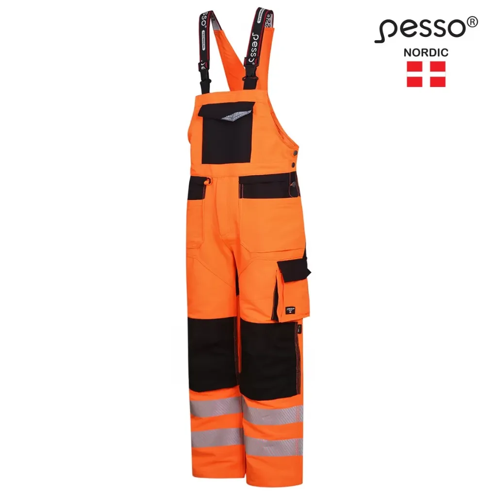 PESSO Uranus Flexpro 135 Work Bib Pants, Orange (46/176)